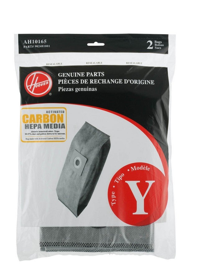 Hoover Vacuum Cleaner Bags for Upright Vacs, Pack of 3, Multicolor, Type Y Allergen Filtration, Part # 4010100Y, Hoover Vacuum Bags Refill