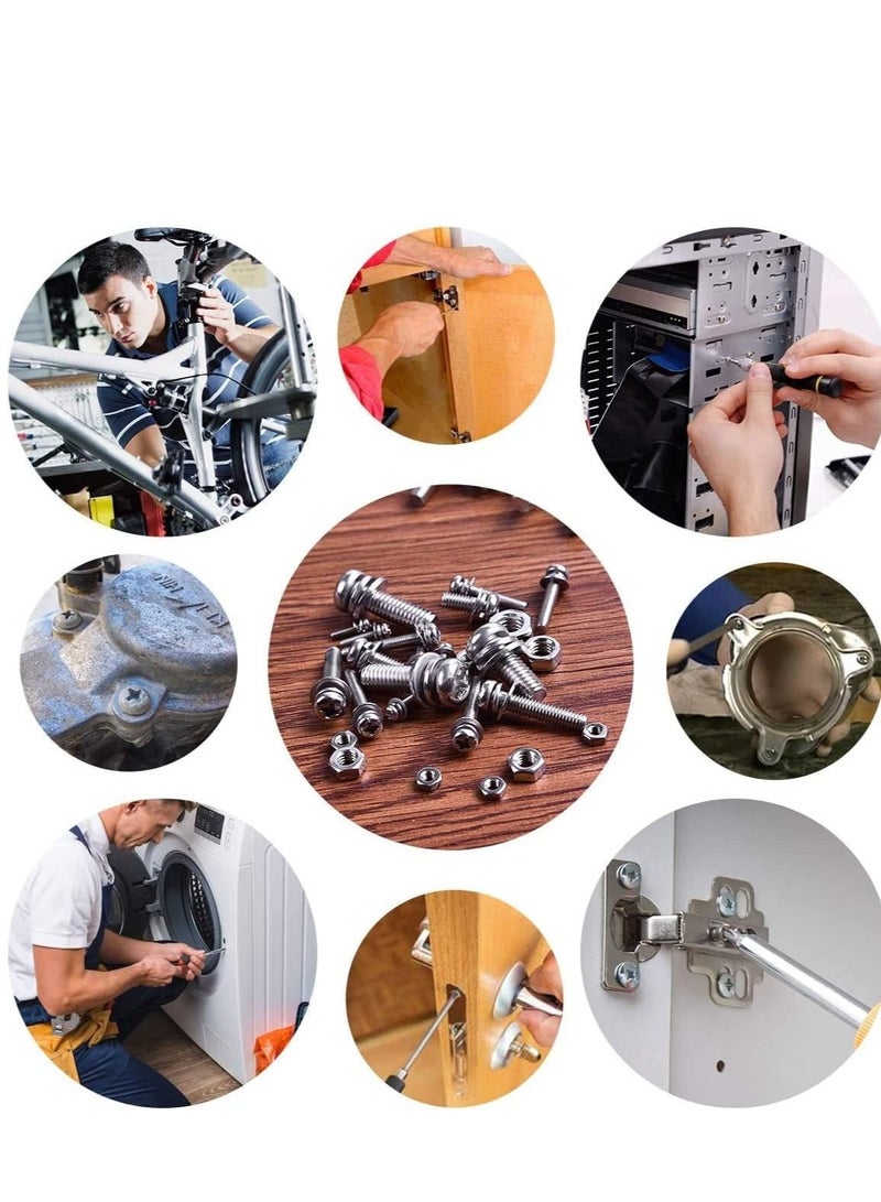 RACO Machine Screws/Bolts Stainless Steel Round Head Phillips Screws Muliti Purpose Use (5, 3.5x100) - Image 2