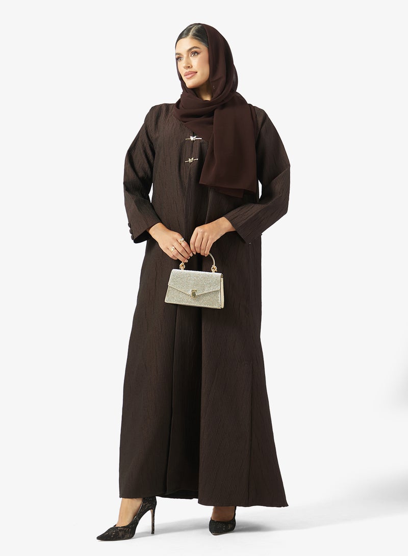 خزانة عباية بنقوش مع شيلة - Image 1