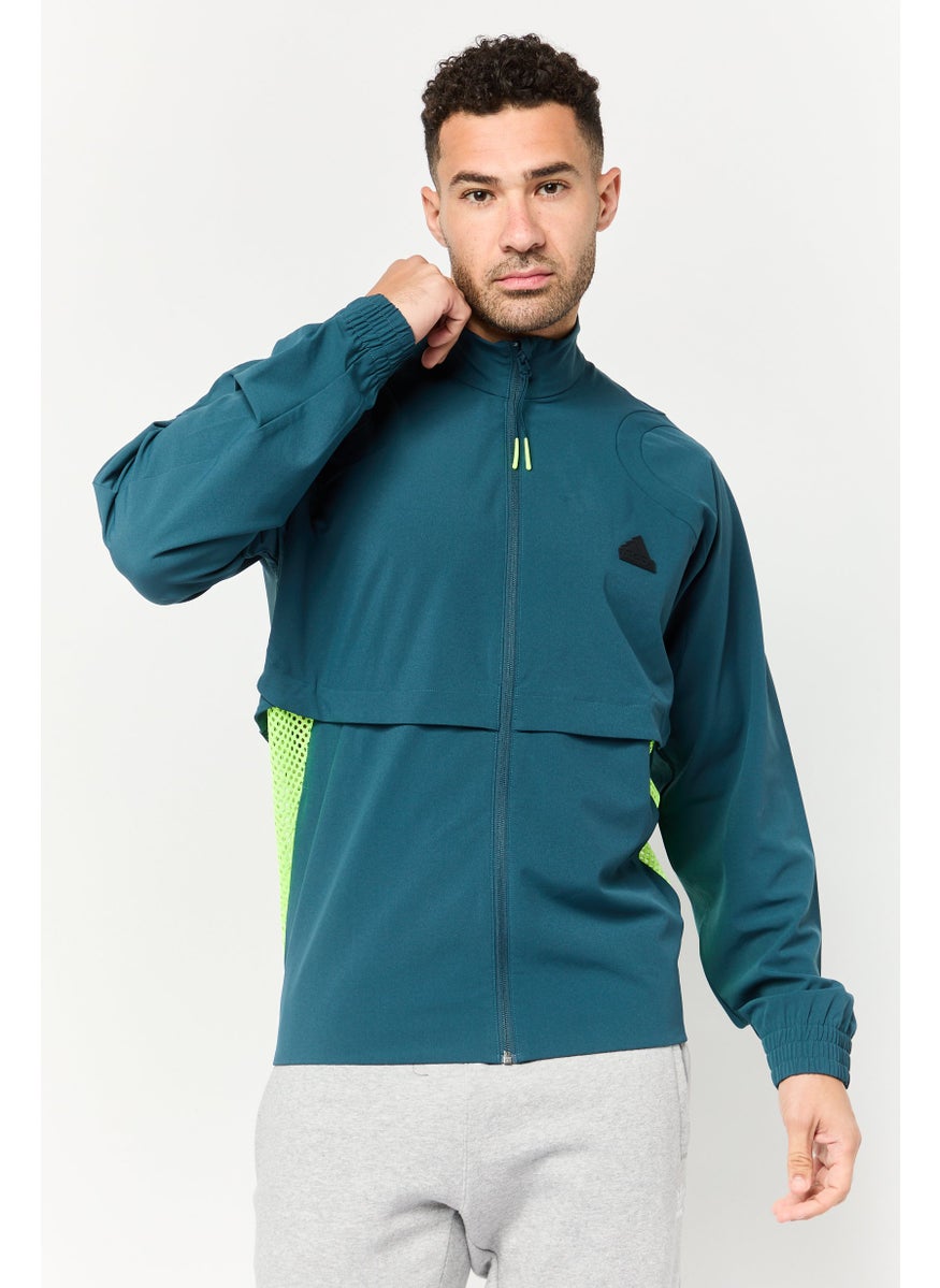 Adidas Men Sportswear Fit Long Sleeves Outdoors Jackets, Multicolor  - Image 1