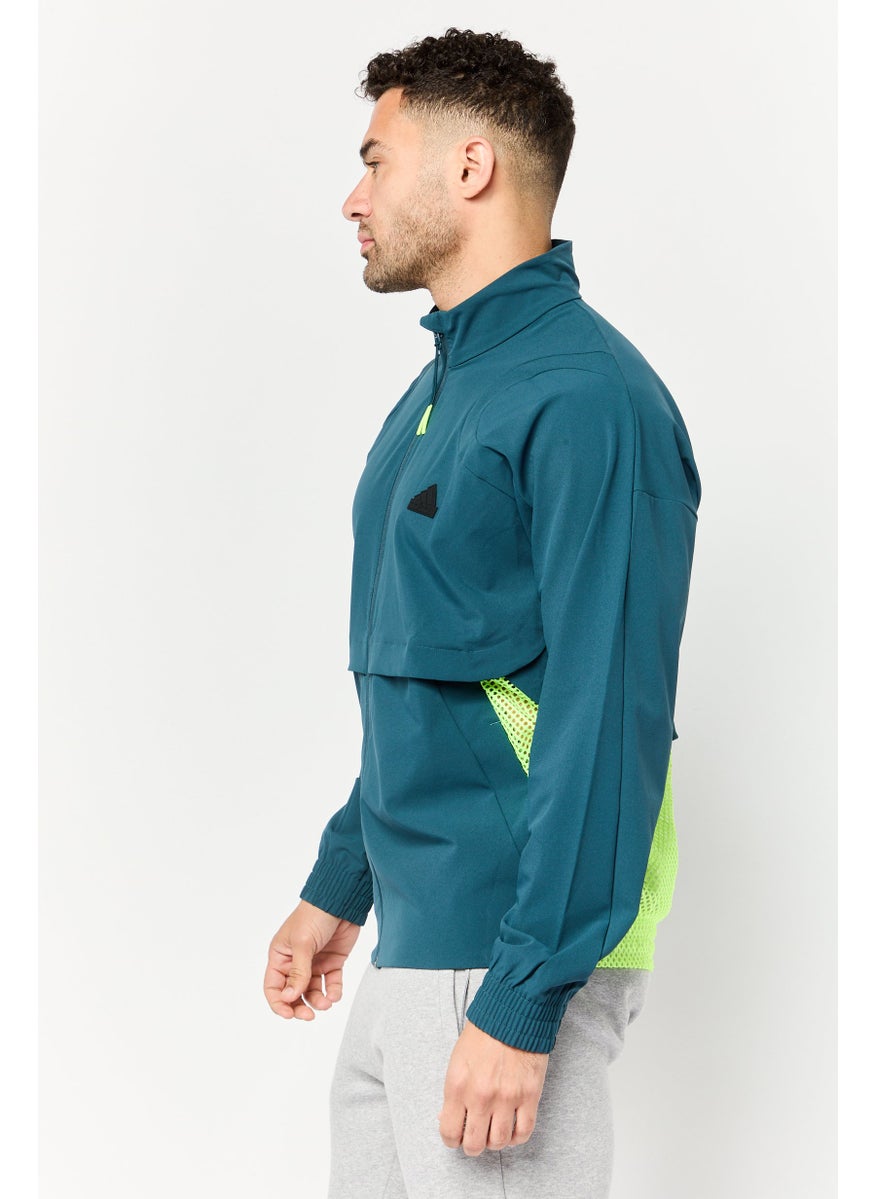 Adidas Men Sportswear Fit Long Sleeves Outdoors Jackets, Multicolor  - Image 3