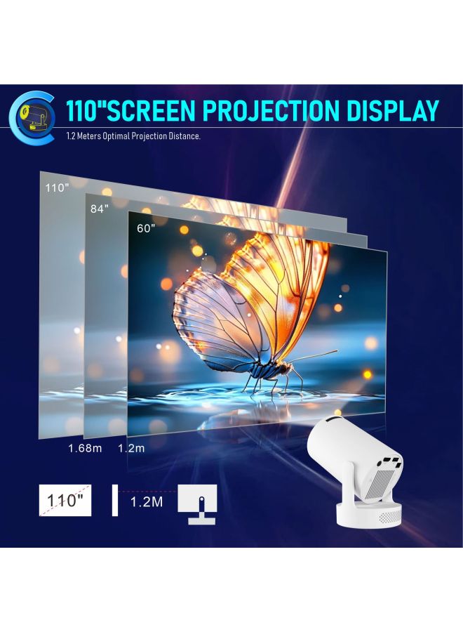 Hy300ultra Projector Home 4k High-definition Ultra-short Throw Small Mini Portable Portable Projector - Image 3