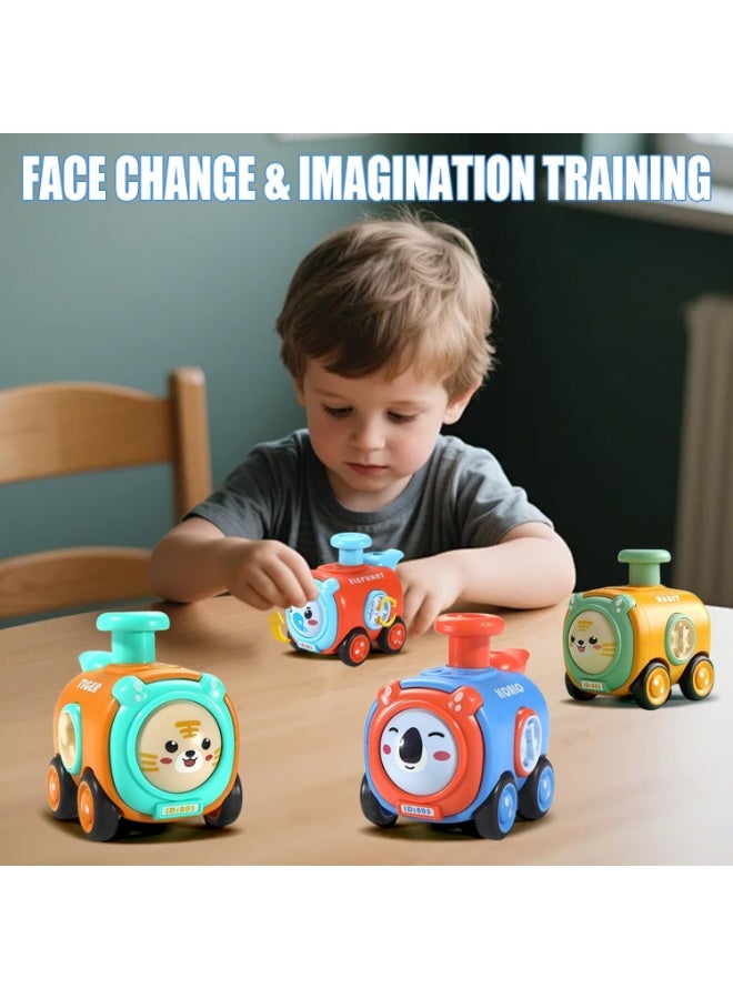 Press to Go Car Toys for Toddlers 1-3,Animal Baby Car Toys for 1-2 Year Old Boy, Infant Play Vehicle Set, Baby Push Go Friction Vehicle Toys,Cute Boys and Girls Birthday Gifts - Image 4