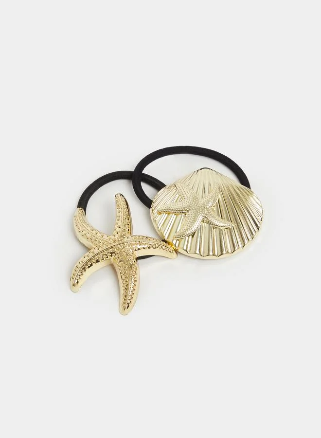 Styli Styli Set of 2 - Metal Accent Hair Tie