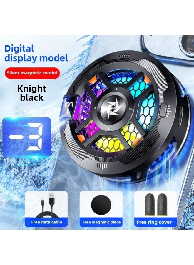 2025 Summer Mobile Phone Magnetic Radiator Semiconductor Refrigeration Super Cooling Universal Radiator-Color:Second Gear Adjustment 【magnetic Suction】 Black Digital Display Model☆Tec Refrigeration☆ - Image 1