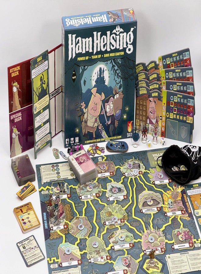 Fireside Games | Ham Helsing | Cooperative Deck Crafting Adventure Game With Transparent Upgrades Villains Locations And Tactical Team Play | 1 To 4 Players | 60 To 90 Minutes - Image 2