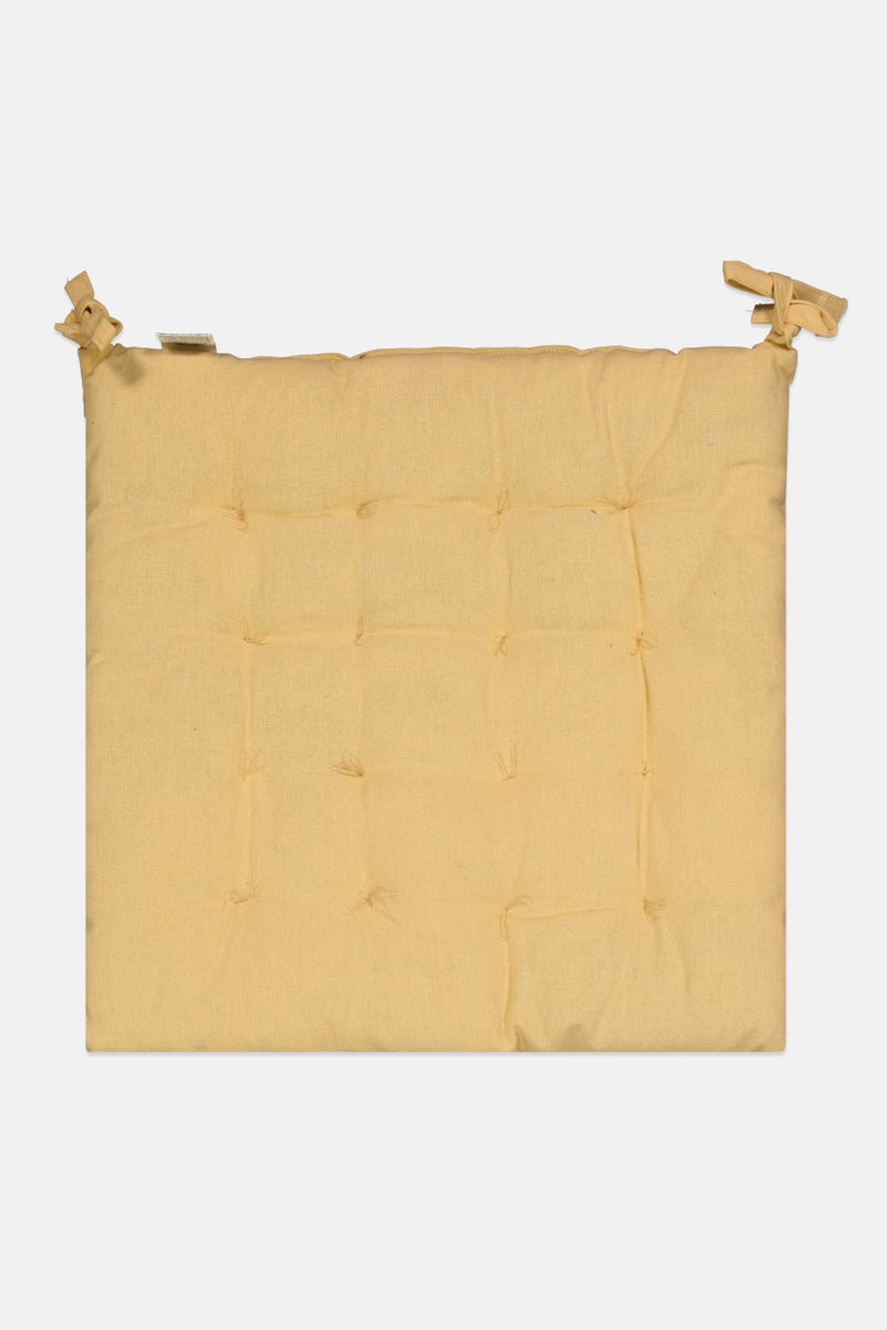 Muy Mucho Organic Cotton Chair Cushion 40 x 40 cm, Beige  - Image 1