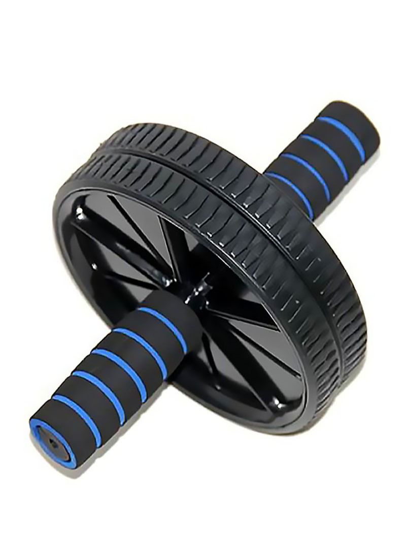 AGD AB Roller Wheel Exercise And Fitness Gym Roller For Core Training And Abdominal Workout with Knee Mat (Black) - Image 1