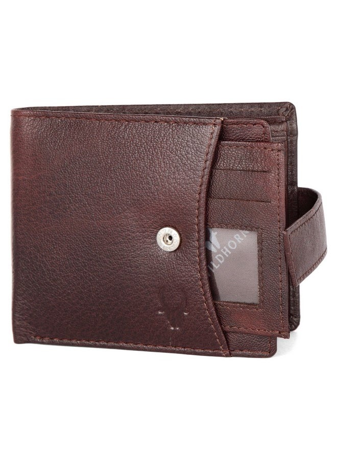 وايلدهورن محفظة جلدية WildHorn Maroon مع علبة صفيح للرجال (Garnet Maroon)  - Image 4