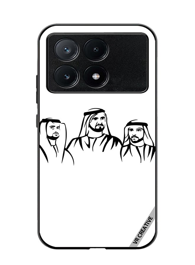 VR CREATIVE Protective Case Cover For Xiaomi Poco X6 Pro Sheikh Mohammed Bin Rashid Al Maktoum Design Multicolour - Image 1