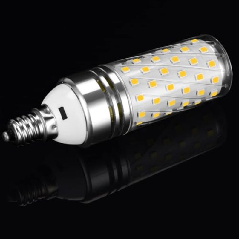 E12 LED candelabra chandelier bulbs for ceiling fan fixtures, ceramic base, warm white 3000K, 16W high brightness 1500 lumen non-dimmable energy saver - Image 3