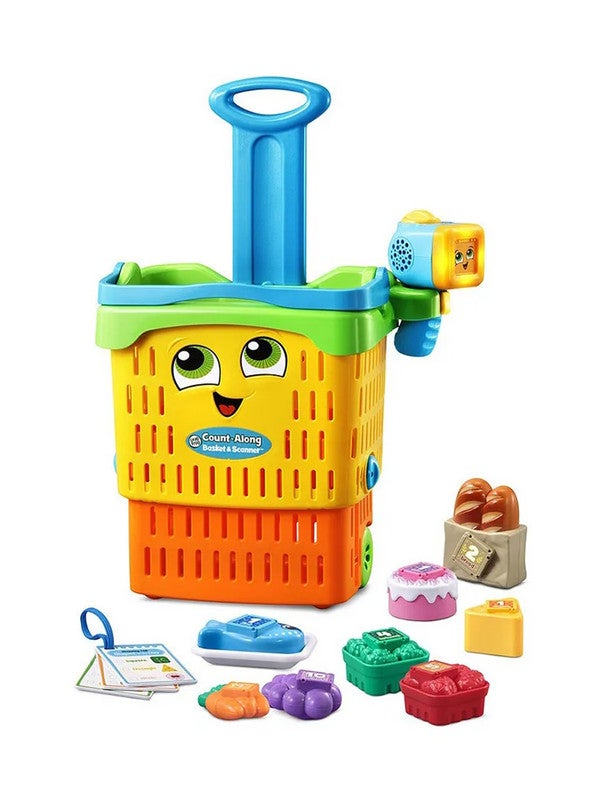 LeapFrog Count-Along Basket & Scanner, Roleplay Toy for Children, Interactive Learning Toy for Pretend Play, Play Set with Food, Shapes and Colours, Imaginative Play for Kids Aged 2 Years + - Image 2