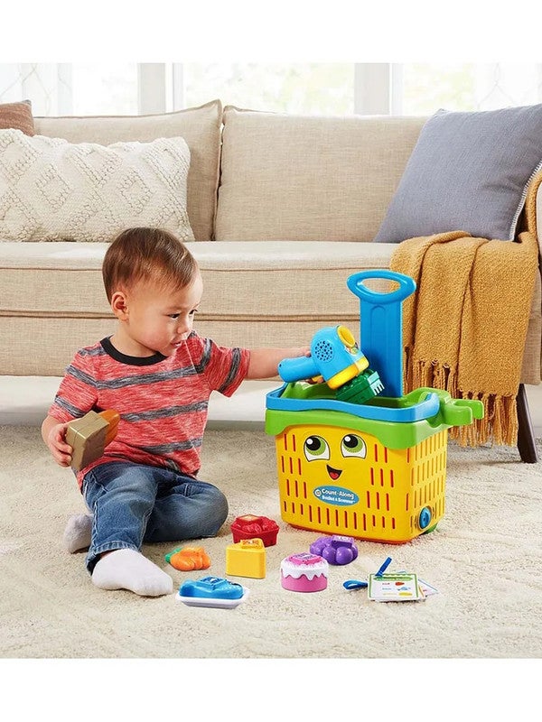 LeapFrog Count-Along Basket & Scanner, Roleplay Toy for Children, Interactive Learning Toy for Pretend Play, Play Set with Food, Shapes and Colours, Imaginative Play for Kids Aged 2 Years + - Image 5