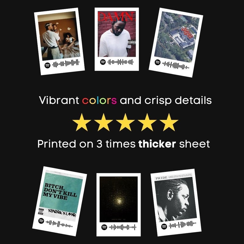 Funk You Kendrick Lamar Poster | Kendrick Lamar Songs Mini Poster Kit (Set of 15) | Kendrick Lamar's Damn, DNA, Loyalty Posters (8 x 6 cm) Posters for Phone Accessories, Bedroom, Office, room decoration - Image 4