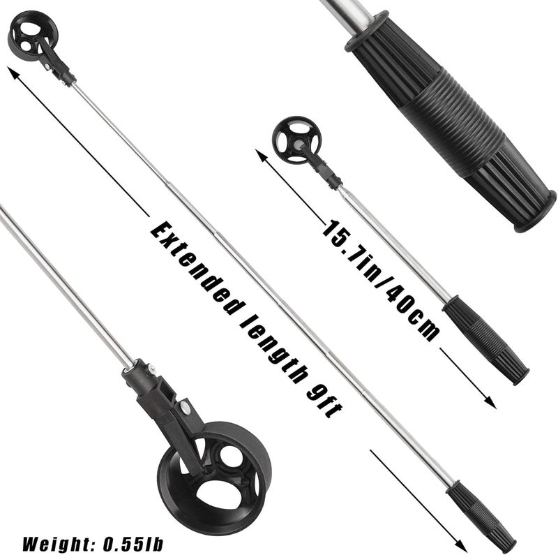 prowithlin Golf Ball Retriever with 2 Golf Ball Grabbers, Stainless Extendable Golf Ball Retriever Telescopic for Water, Golf Accessories for Men, Weight: 0.55lb - Image 5
