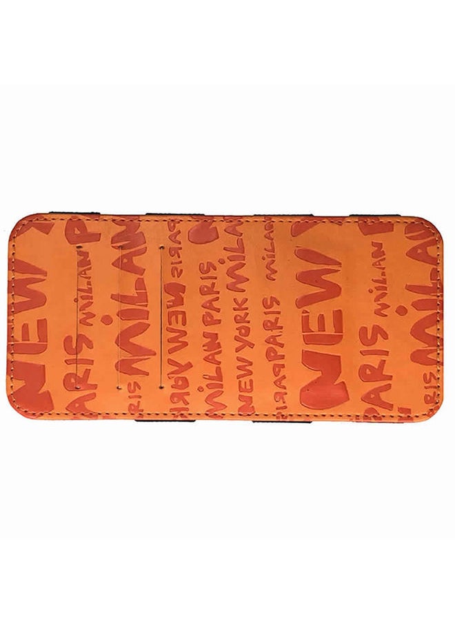 NIBEMINENT Letter Printed Wallet Orange 
