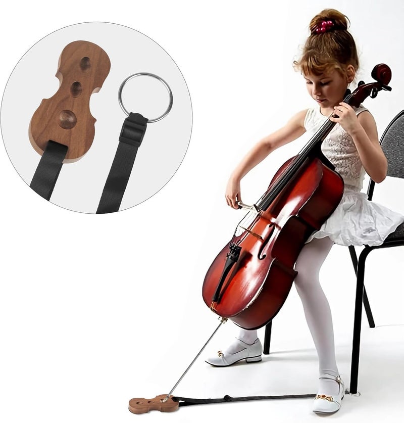 PUNK Cello Endpin Anchor Antiskid Device Non-slip Stopper Holder Stand - Black Walnut Wooden Accessory - Image 2