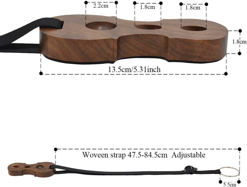 PUNK Cello Endpin Anchor Antiskid Device Non-slip Stopper Holder Stand - Black Walnut Wooden Accessory - Image 3