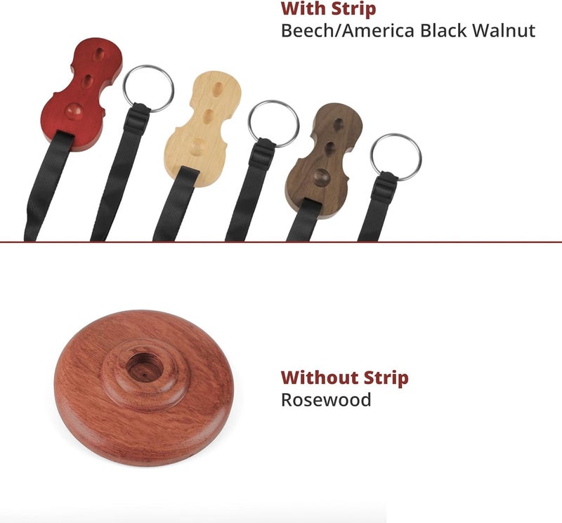 PUNK Cello Endpin Anchor Antiskid Device Non-slip Stopper Holder Stand - Black Walnut Wooden Accessory - Image 5