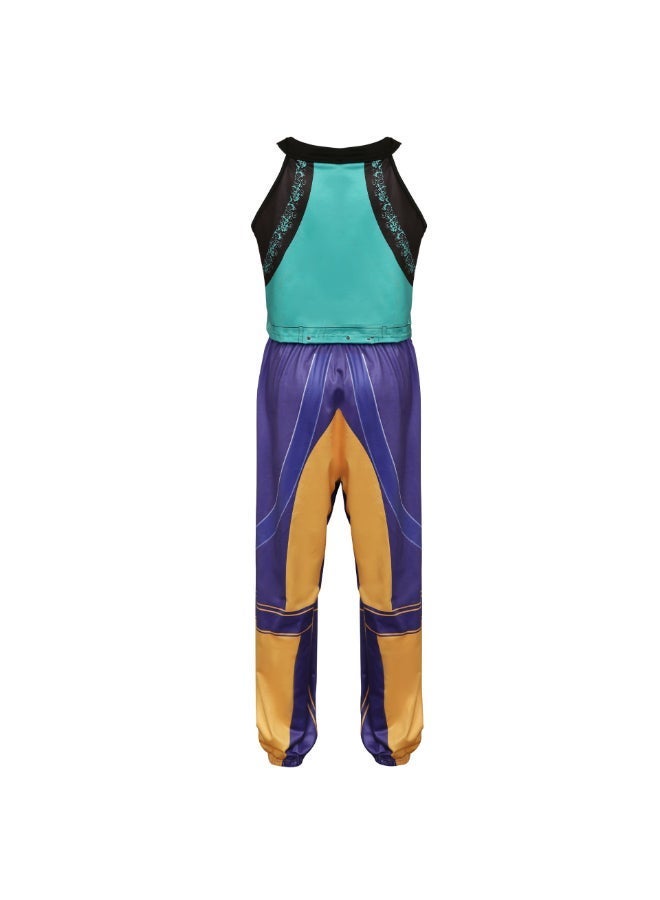 Zoey K-Pop Demon Hunters Cosplay Costume with Cropped Vest and Pants Set, Anime-Inspired Idol Outfit for Fans, Stage Performances and Costume Parties 4to5 years 110cm - Image 4