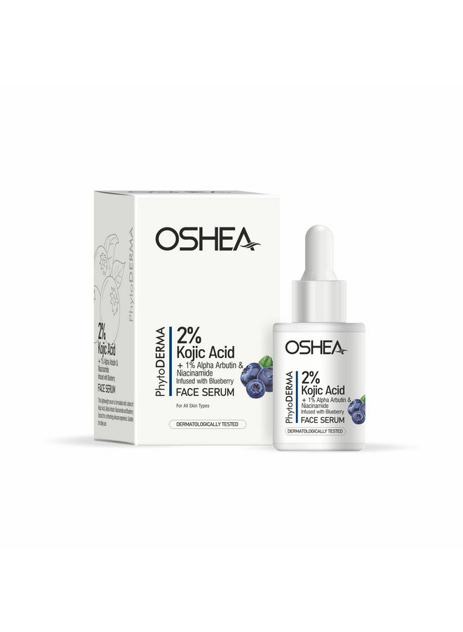 Oshea PhytoDERMA Face Serum for Men & Women 30 ml | 2% Kojic Acid with 1% Alpha Arbutin & Niacinamide | Reduces Dark Spots & Fine Lines | Infused with Blueberry Extract - Image 5