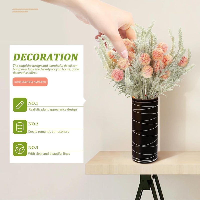 Lifelike Artificial Dandelion Flowers 2pcs Simulation Flower Adornment Orange Faux Dandelion Decor for Home and Photo Prop - Image 5