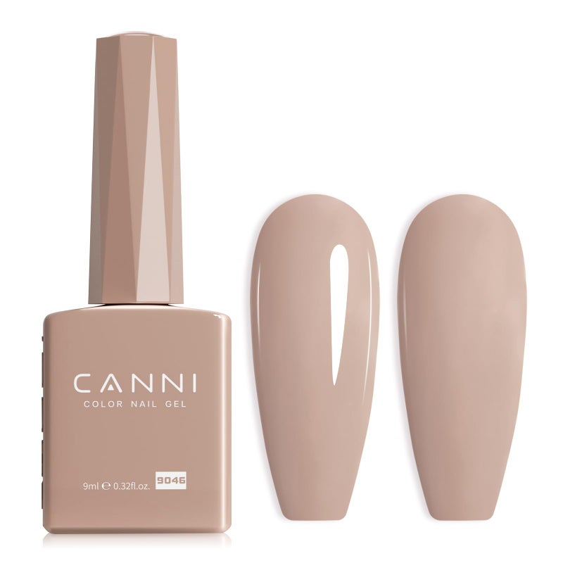 CANNI Nude Gel Nail Polish, 1Pcs Light BroWn Gel Polish Grey Color High Gloss Soak Off U V French Nail Manicure Salon DIY - Image 1