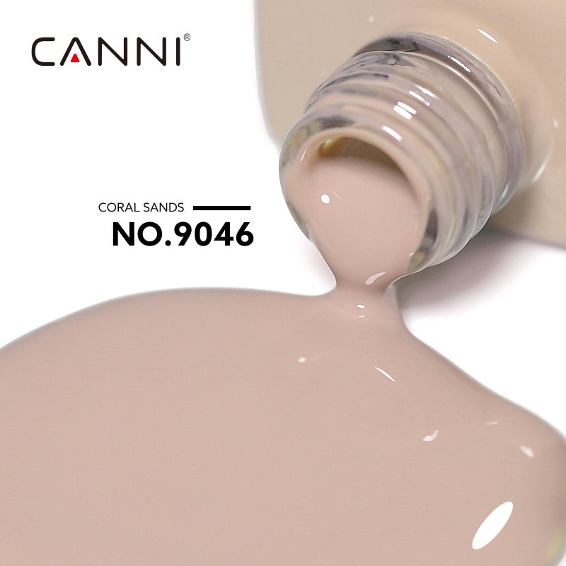 CANNI Nude Gel Nail Polish, 1Pcs Light BroWn Gel Polish Grey Color High Gloss Soak Off U V French Nail Manicure Salon DIY - Image 2