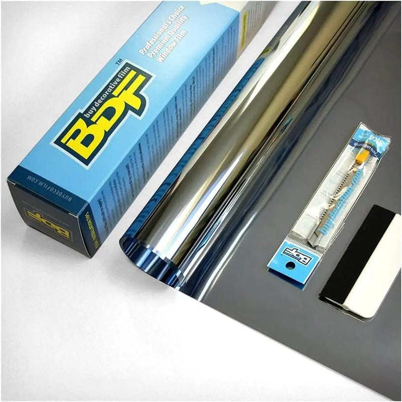 BDF S03 Highly Reflective Mirror Privacy Window Film - 24in X 14ft - Image 2