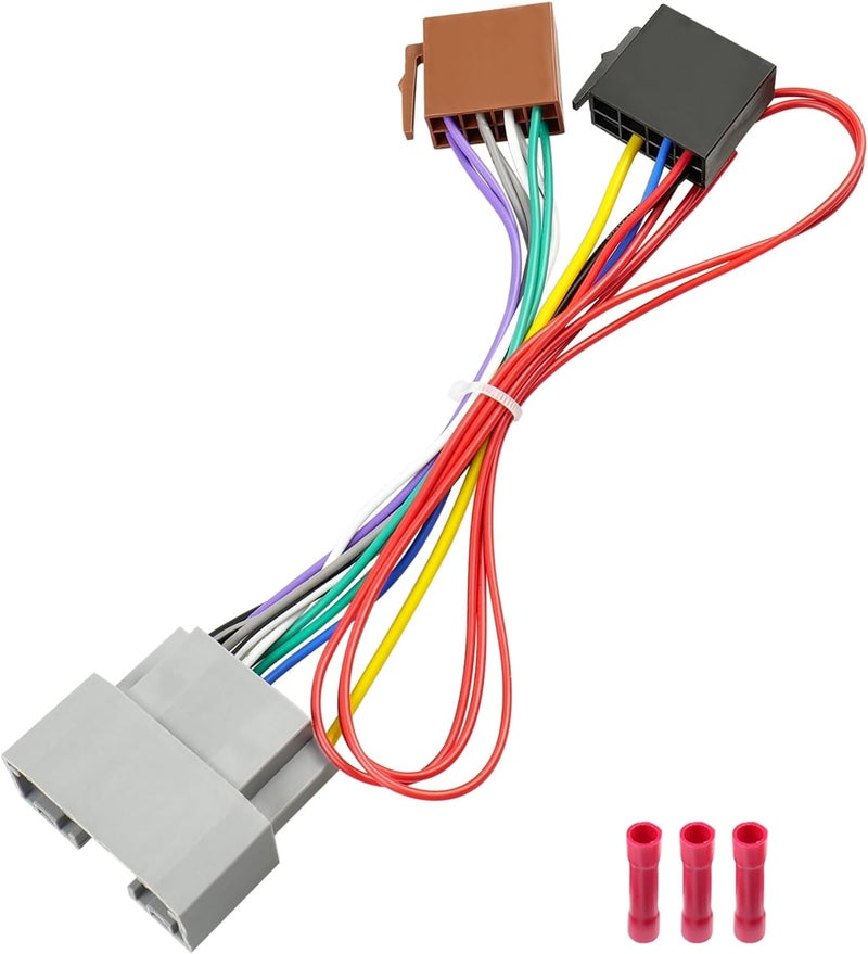 Jayubien 22Pin Radio Wire Harness Replacement for Chrysler Dodge Jeep Stereo Adapter 2008-2016 - Image 1