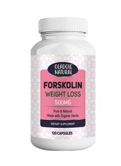 Oladole Natural Forskolin Extract for Weight Loss 500mg 120 Capsule Pure & Natural Made with Organic Herbs