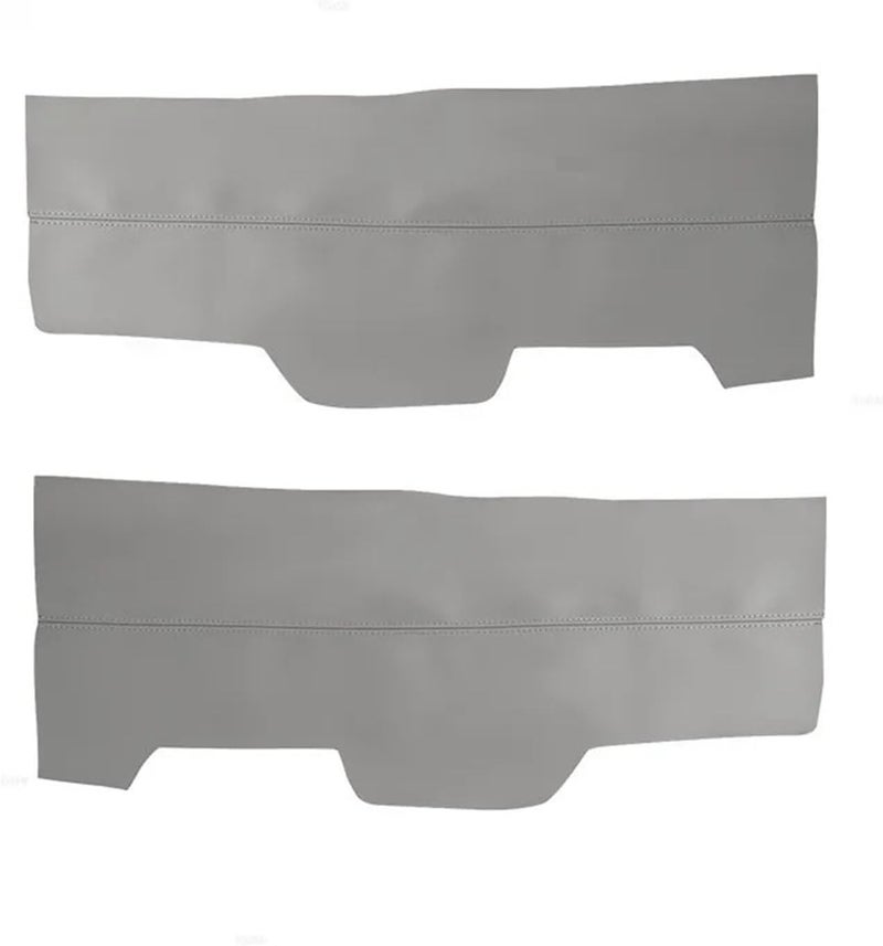 QASULER Car Front Door Armrest Panel Cover (Gray) - Image 1