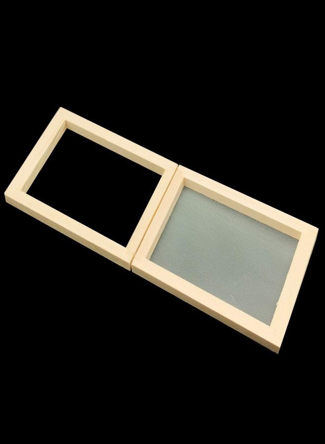 Worown A6 Size Paper Making Screen, Natural Wooden Papermaking Mould, 5 x 7 inch Wooden Paper Making Frame for DIY Paper Craft and Dried Flower Handcraft - Image 5