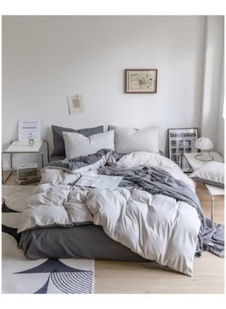 White and Dark Gray