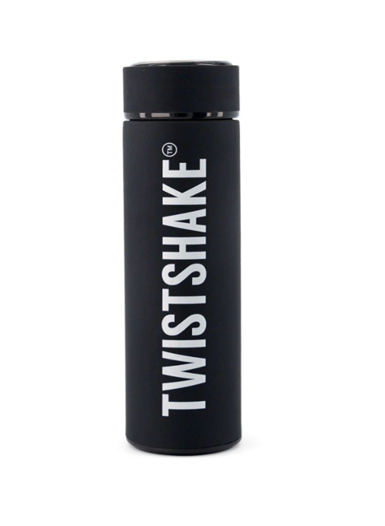 TWISTSHAKE Twistshake Hot or Cold Bottle 420ml Black - Image 2