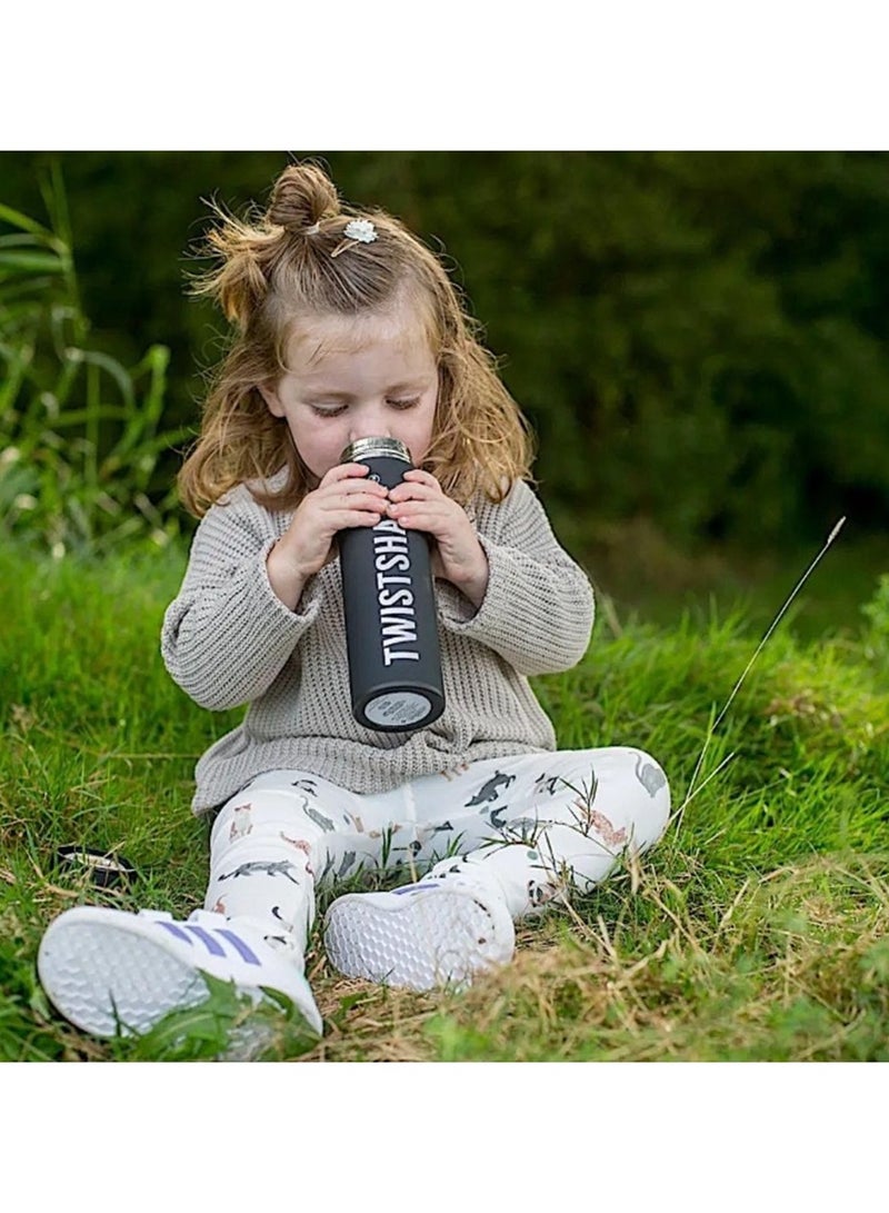 TWISTSHAKE Twistshake Hot or Cold Bottle 420ml Black - Image 3