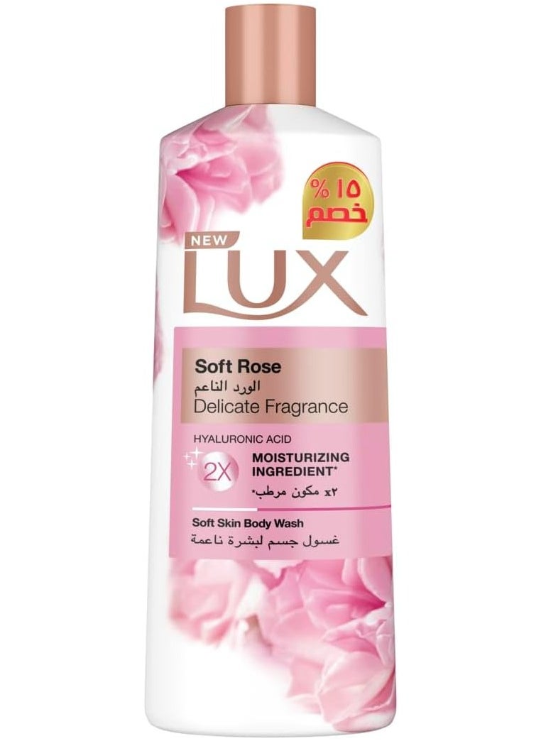 Lux Lux Shower Gel Soft Rose + Lofa Multi Color 500 ML  - Image 2