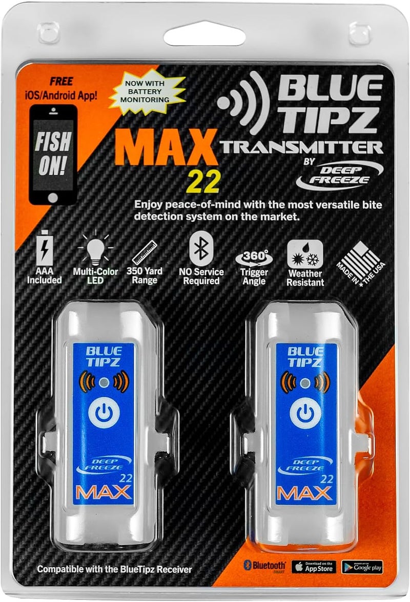 Deep Freeze BlueTipz Tip-Up Ice Fishing Alarm - Bite Alarm - Ice Fishing Tip-Up Light - Ice Fishing Gear & Accessories - Free Bluetooth iOS & Android Application - Image 1