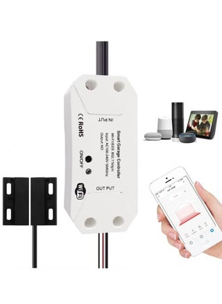 Smart WiFi Switch Garage Door Opener Controller Work, WIFI, with Alexa Echo Google Home Smart Life/Tuya APP Control No Hub Required, white - pzsku/Z958CB7958008201CD366Z/45/1744427639/e464d9e8-c365-4c7b-a993-55bcdc2cb3ba