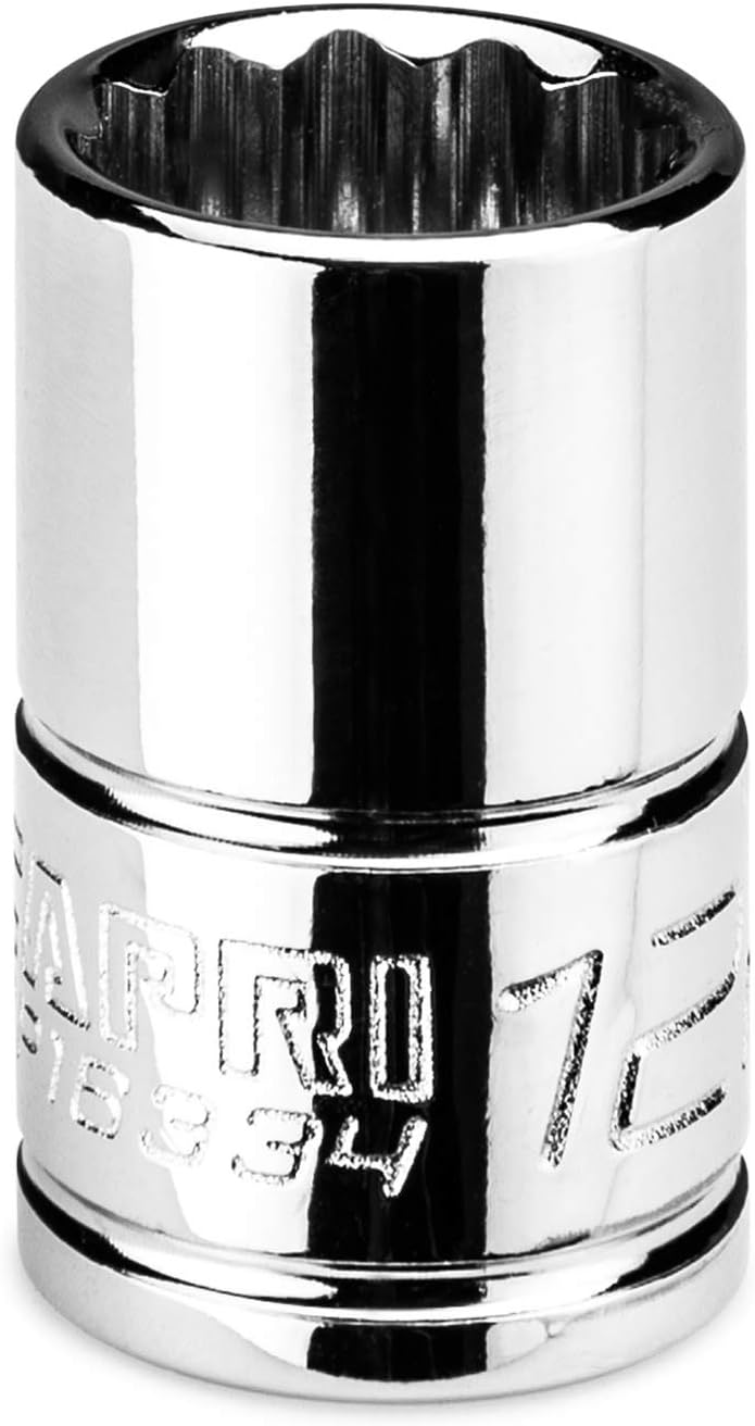 Capri Tools 12 mm Shallow Socket, 3/8 in. Drive, 12-point, Metric - Image 1