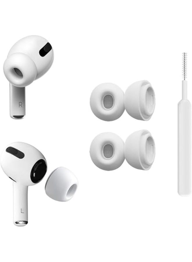 Upgraded Silicone Replacement Ear Tips Compatible with AirPods Pro, Medium, M, 4 Pack
