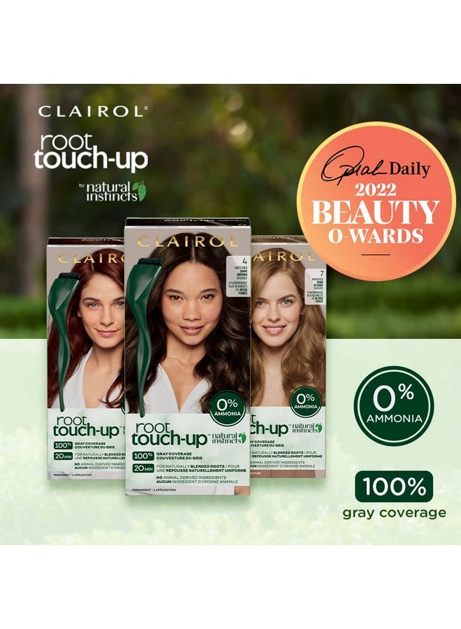 كلايرول صبغة شعر دائمة Root Touch-Up من Natural Instincts، 5 ألوان شعر بني متوسط، عبوة من قطعة واحدة - Image 2