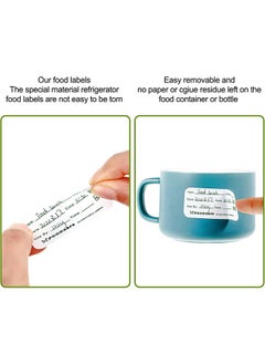 HS Food Storage Labels, Adhesive Removable Food Labels, 900 PCS Food Storage Freezer Sticker, For Home Restaurant Food Date Safe Supplies, 300 Labels Per Roll, 3 Rolls  - Image 4