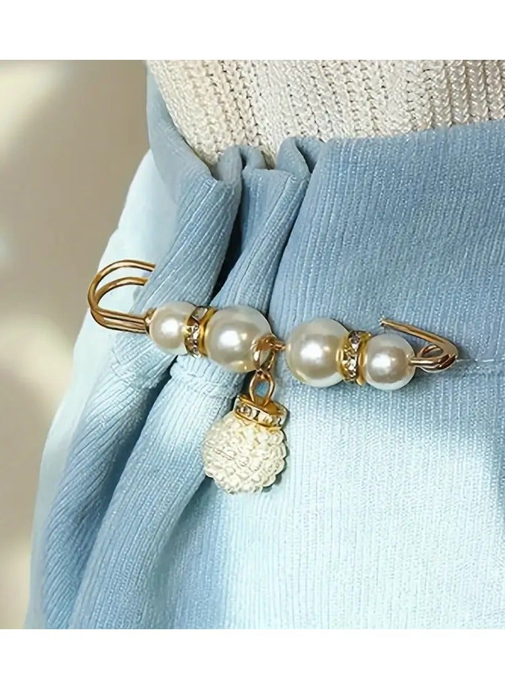 Goolsky 12Pcs Exquisite Faux Pearl Brooch Pins - Elegant Waistband Fixing, Dress Clips, Hat Shawl Decorations - Perfect for Valentine's Day, Wedding, Party, and Daily Wear - Image 3