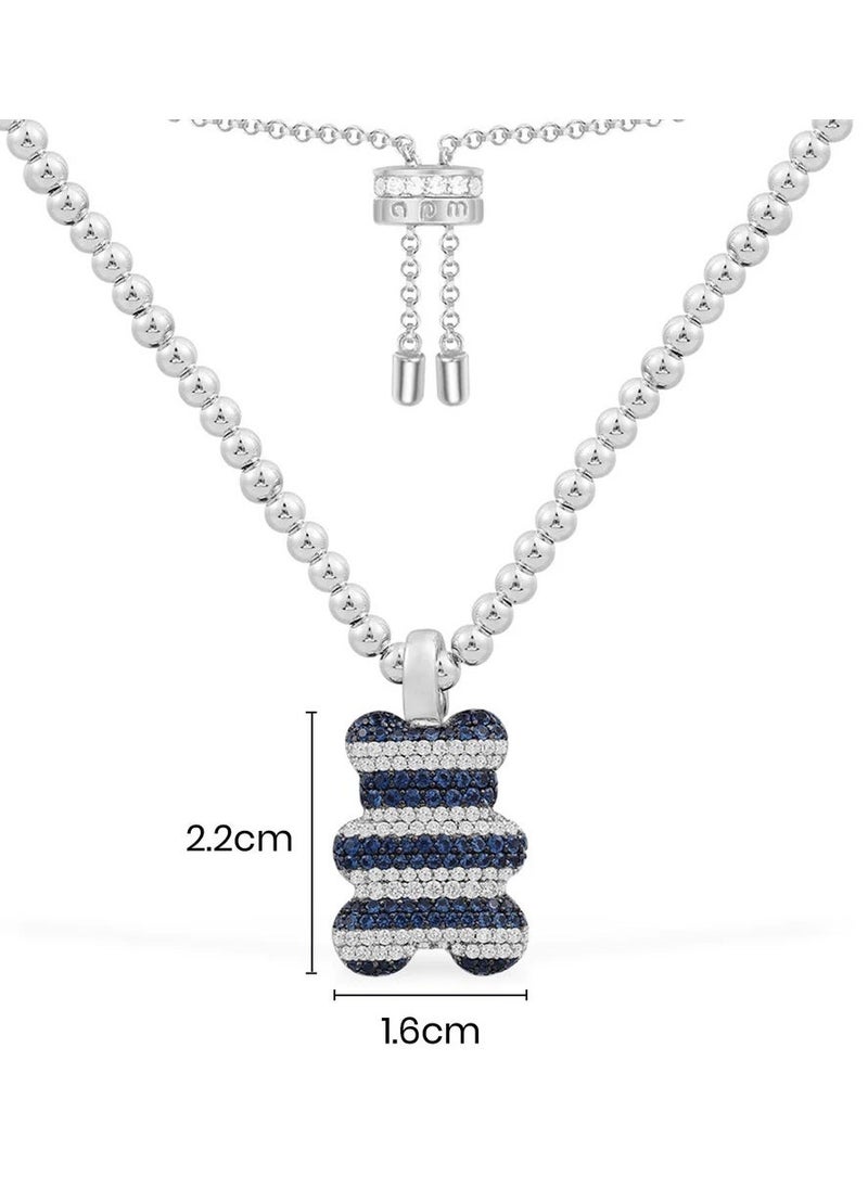 APM Monaco - APM Monaco Saint-Tropez Yummy Bear Adjustable Necklace with Beads - Image 1
