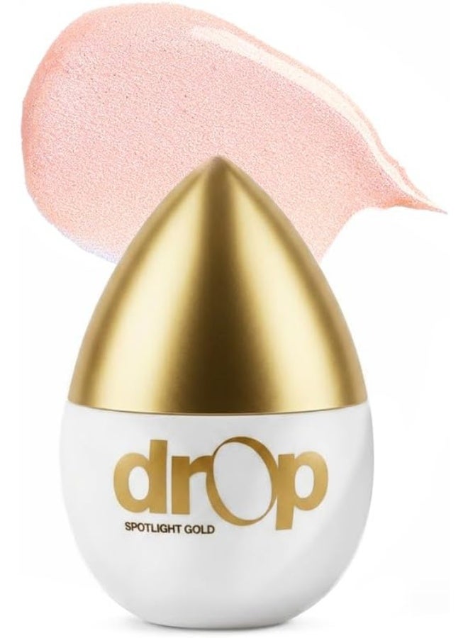 MIGUHARA Spotlight Gold DROP (Champagne Gold) – Skincare-Infused Illuminator for Instant Glow – Lightweight, Vegan Liquid Highlighter for All Skin Types (1.01 fl oz) - Image 1