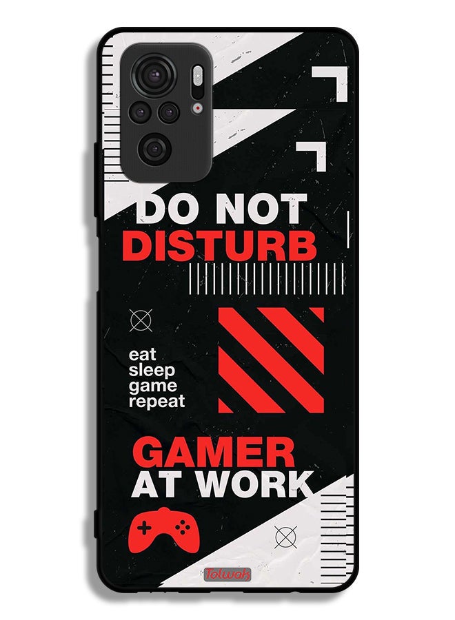 Tolwak Xiaomi Redmi Note 10 4G Protective Case Cover Do Not Disturb Gamer At Work - Image 2