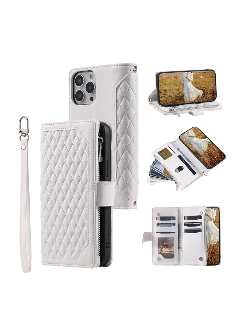 Suteni Flip Cover Leather Hidden Card Slots Phone Case for iPhone - Image 3