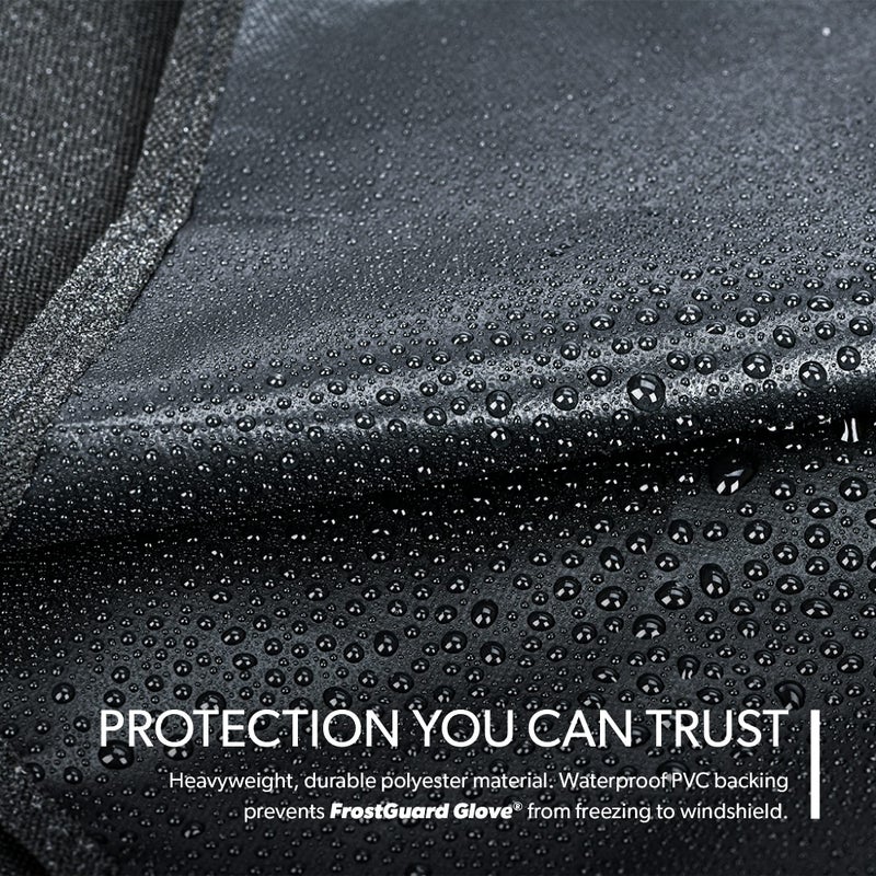 Frostguard Glove | Car Windshield Cover for Ice and Snow - XL Size, Fits SUVs and Trucks - Features Elastic Loops, Security Panels + Storage Pouch - Black, Measures 68 x 41 Inches - Image 5