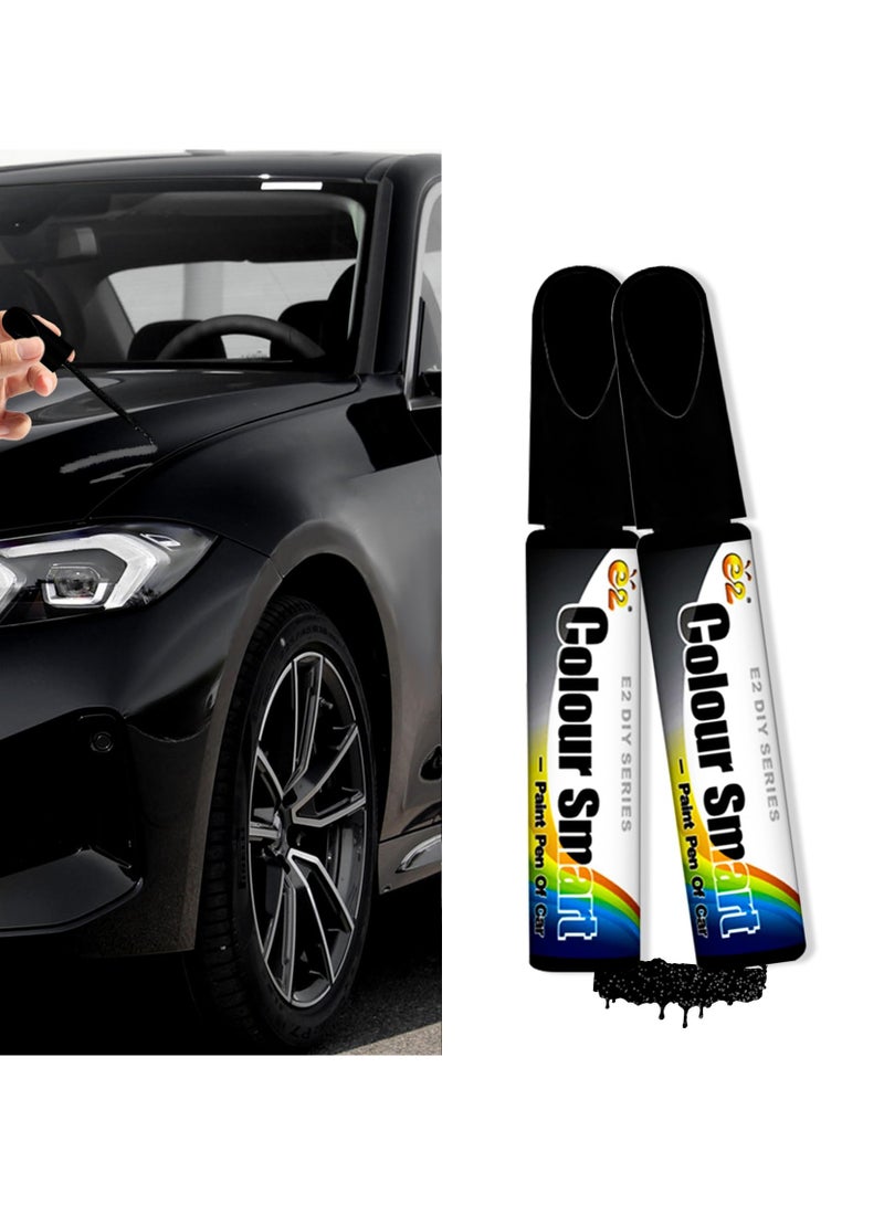 SYOSI 2 PCS Car Touch Up Paint Pen, Car Scratch Repair Automotive Touch Up Paint Pen, Car Scratch Remover Car Paint, Two-In-One Car Paint Scratch Repair, Quick And Easy Car Scratch Repair Pen for Vehicles - Image 1